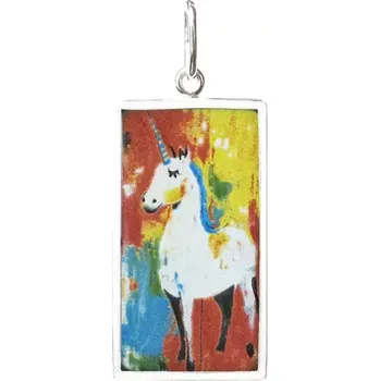 Přívěsek Aljančič Jednorožec Miniartion bílé zlato