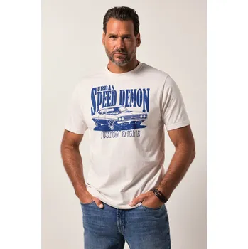 Pánské tričko JP1880, Plus size Tričko JP1880, krátké rukávy, kulatý výstřih, potisk, do 8XL pro plnoštíhlé nadměrná velikost, 840164200-1456, žlutý, 7XL, Plus size oblečení, Oblečení pro vysoké muže, Nadměrné velikosti, Oblečení pro plnoštíhlé.