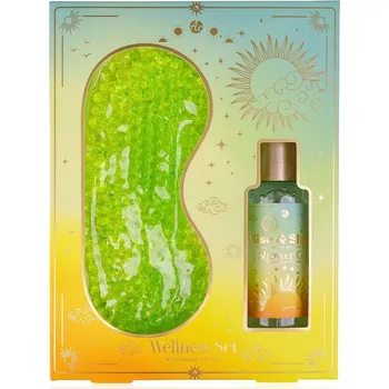 Kosmetická sada SET WELLNESS WELLBEING - RISE AND SHINE v dárkovém balení s oční chladící maskou ACCENTRA