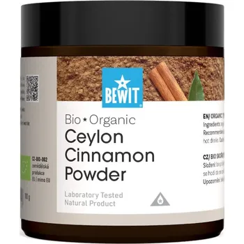 BEWIT Skořice cejlonská mletá, BIO - 350 g