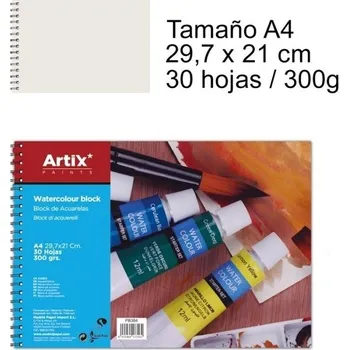 Blok Acuarela Artix A4 300 g/m2 akvarel rastrový do A4 Artix