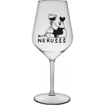 Sklenice NERUŠŠŠ - čirá nerozbitná sklenice na víno 470 ml
