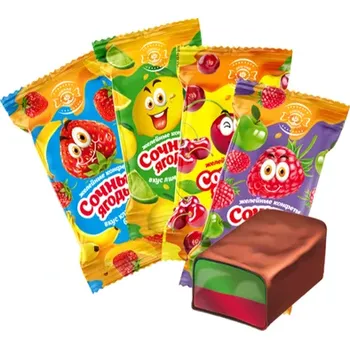 Bonbon Lesní plody v čokoladové polevě