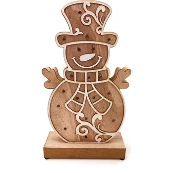 Vánoční dekorace Light Irridiance Sněhulák 33 cm