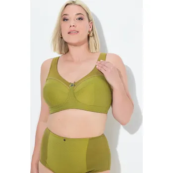 Podprsenka Ulla Popken, Plus size Odlehčující podprsenka Kelly, bez kostic, struktura, košíčky C-H pro plnoštíhlé nadměrná velikost, 801187630-1114, hnědý, 105F, Nadměrné velikosti, Plus size oblečení, Oblečení pro boubelky, Oblečení pro baculky, Oblečení pro plnošt