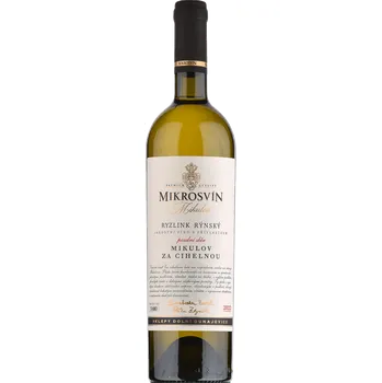 Víno Mikrosvín Mikulov Traditional line Ryzlink rýnský Za cihelnou 2022 pozdní sběr