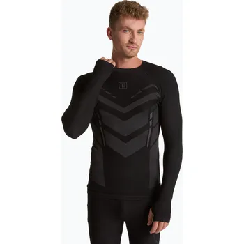 Pánská mikina Pánská termo mikina OneTeam ACHILL BAMBOO THERMO LIGHT PLUS bezešvá black