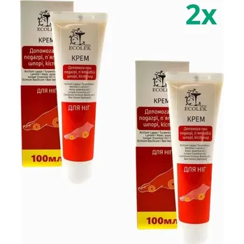 Péče o nohy Ecolek - Krém pro péči o nohy, patní ostruhy, halluxy a dnu - 100 ml