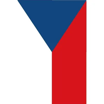 Vlajka vlajky.eu - Česká vlajka na stožár s ramenem - 100 x 150 cm