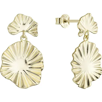 Náušnice Pozlacené náušnice s vlnitým designem 61170