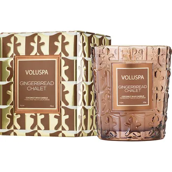 Svíčka Voluspa – svíčka Gingerbread Chalet (Perníková chaloupka), 184 g