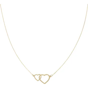 Řetízek Zlatnictví Helios Zlatý řetízek se propojenými srdíčky