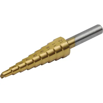 Vrták vrták stupňovitý, O 4-12mm/po1mm, HSS