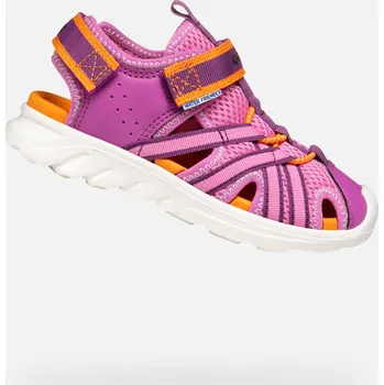 Dívčí sandály Růžové dívčí sandály Geox Airadyum - Holky GEOX bílá | oranžová | růžová | fialová | vícebarevná 3424165