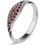 Prsten s granátovou ploškou 121104