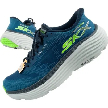 Pánská treková obuv Běžecká obuv Skechers Max Cushioning Slip-INS M 220611/NVY 42.5