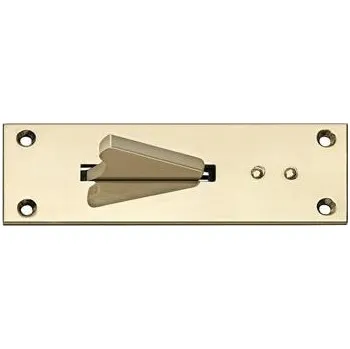 Okenní klika Okenní záskočka, destička 40 x 115 mm, mosaz leštěná