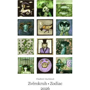 Kalendář Kalendář 2026 Zvěrokruh Zodiac - nástěnný
