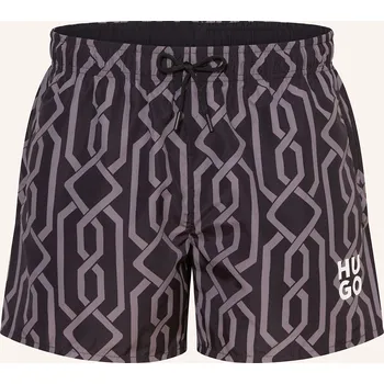 Pánské plavky Hugo Pánské Koupací Šortky Dody, černá / šedá, 48/S