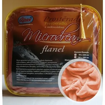 Prostěradlo 2L - Mikroplyšové prostěradlo Microdream Flanel - 180/200 - Cihlová - 180x200 cm