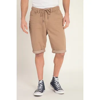 Pánské kraťasy JP1880, Plus size Bermudy, super streč, 5 kapes, elastický pas, do 8XL pro plnoštíhlé nadměrná velikost, 814108310-1452, hnědý, 3XL, Plus size oblečení, Oblečení pro vysoké muže, Nadměrné velikosti, Oblečení pro plnoštíhlé.