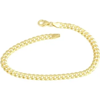 Náramek Zlatý náramek pánský pancr 21 cm ZLNP033F + DÁREK ZDARMA