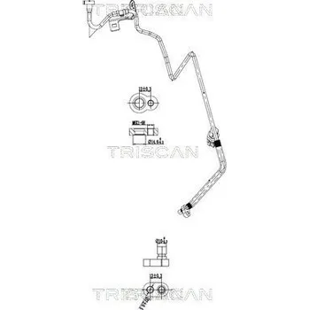 Vedení klimatizace Vysokotlaké / nízkotlaké vedení, klimatizace TRISCAN 9010 14004