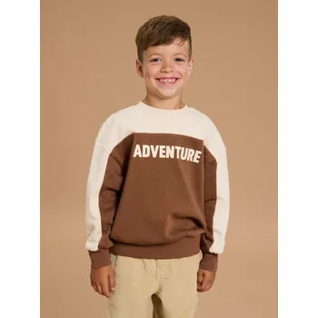 Chlapecké oblečení Sinsay - Mikina s potiskem - hnědá - 235AY-88X - 235AY-88X-122