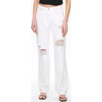Dámské džíny Bílé džíny ONLY (Dámské dad straight jeans značky Only )