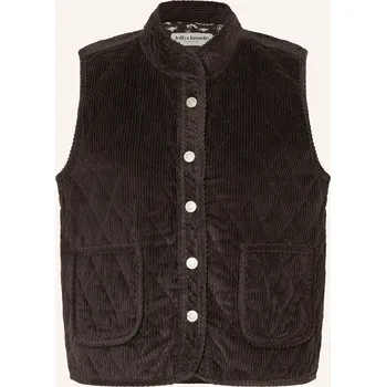 Dámská vesta Lollys Laundry Dámská Manšestrová Vesta Cairoll, tmavě hnědá, 36