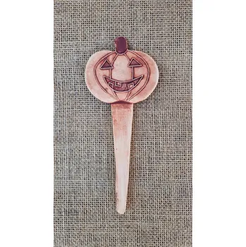 Zahradní dekorace Keramický zápich dýně halloweenská 02