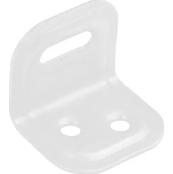 Tesařské kování DOMAX FKS montážní úhelník nastavitelný FKS 1 bílý - 25 x 25 x 29 x 1 mm (10 ks)