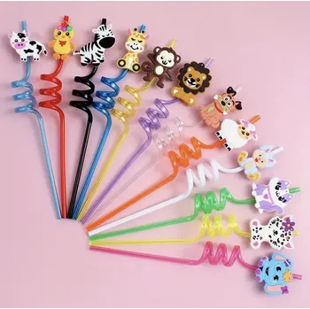 Sklenice Brčka s motivem zvířat, sada 2 ks