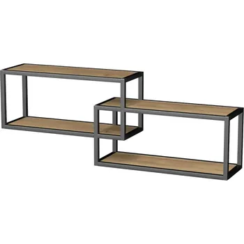 Koupelnový nábytek OXO ALU 119x44cm police, černá, LTD OXOALU11944B