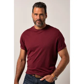 JP1880, Plus size Tričko JP1880, krátké rukávy, logo nášivka, do 8XL pro plnoštíhlé nadměrná velikost, 841888350-1907, hnědý, 8XL, Plus size oblečení, Oblečení pro vysoké muže, Nadměrné velikosti, Oblečení pro plnoštíhlé.