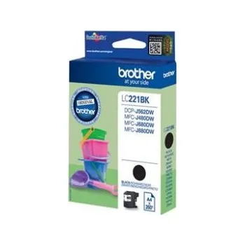 Počítačové příslušenství BROTHER LC-221BK - Černá - originál - inkoustová cartridge - pro BROTHER DCP-J562DW, MFC-J (LC221BK)