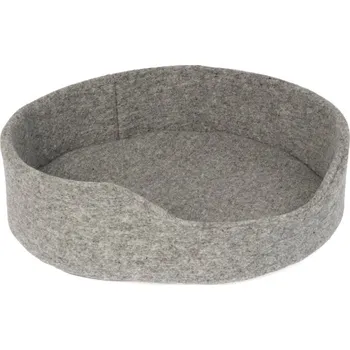 Pelíšek pro psa Vlněný pelíšek pro psy a kočky okraj šedý 35cm