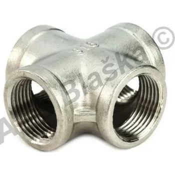 Fitinka SFERACO - Francie | kříž nerezový NEREZ závitový rozbočka - vnitřní závity - INOX - 5/4" N2002
