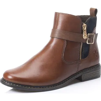 Dámské kozačky Dámská kotníková obuv RIEKER Z4959-22 hnědá W5 38