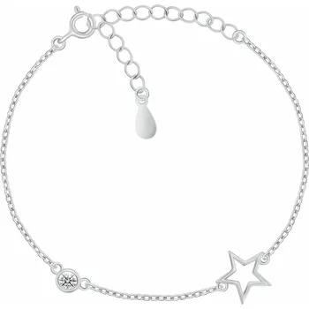 Náramek Brilio Silver Stříbrný náramek s hvězdou a zirkonem BRC146W + 2 měsíce na vrácení zboží