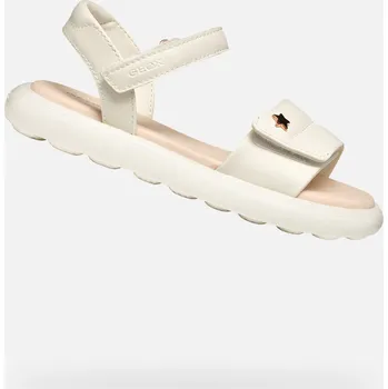 Dívčí sandály Krémové dívčí sandály Geox Puffypop - Holky GEOX krémová 3423848