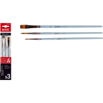 Umělecký štětec Sada štětců Artix 3 kusy-3,7,10 b Today vlákno sada