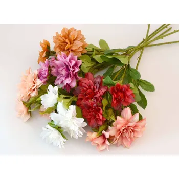 umělá květina Umělé květiny - Jiřinky - ČERVENÉ