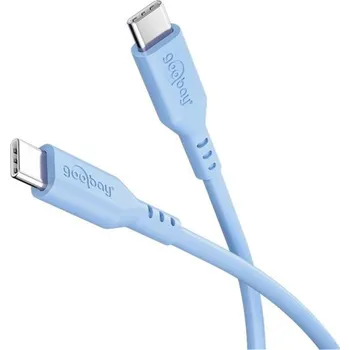 Datový kabel Kabel GOOBAY 77741 USB-C/USB-C 1,5m Blue