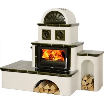 Krbová kamna ABX KACHLOVÁ PEC OXFORD (hnědá pravá)