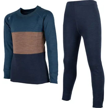 Chlapecké spodní prádlo LINDBERG SWEDEN DĚTSKÉ FUNKČNÍ MERINO PRÁDLO LINDBERG SWEDEN, BAMBOO BLUE / NAVY Velikost: 150