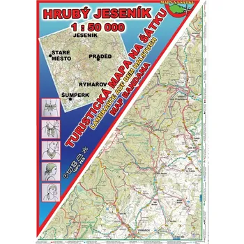 Hrubý Jeseník Šátek s mapou