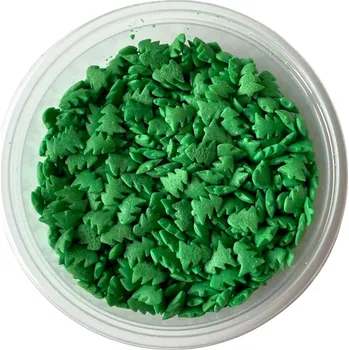 Čokoláda Hospodyňkám.cz Cukrové zdobení Vánoční stromečky zelené 30g