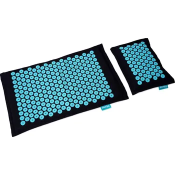 Akupresurní podložka 4Home Akupresurní masážní podložka a polštář Antistress 72 x 44 cm černá