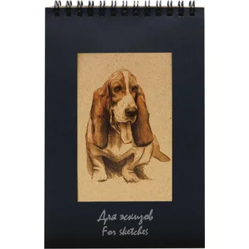 Skicák - kraft - pes 18 x 12 cm kraftová 80-149 hladký do A5 Palazzo